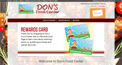 Desktop Screenshot of donsfoodcenter.com