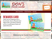 Tablet Screenshot of donsfoodcenter.com